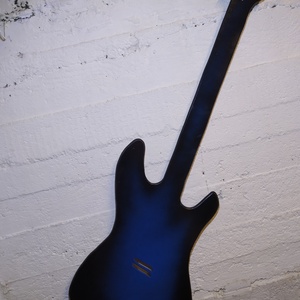 gitár, fali dekor, LED-es háttérfénnyel -  - Meska.hu