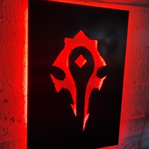 World of Warcraft - fali dekoráció világítással - Meska.hu
