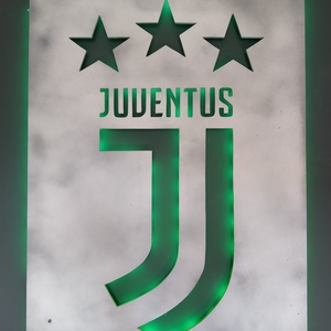 Juventus - fali dekoráció ledes világítással - otthon & életmód - lámpa - hangulatlámpa - Meska.hu