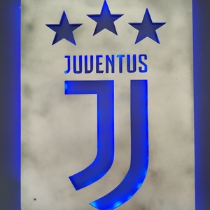 Juventus - fali dekoráció ledes világítással - otthon & életmód - lámpa - hangulatlámpa - Meska.hu