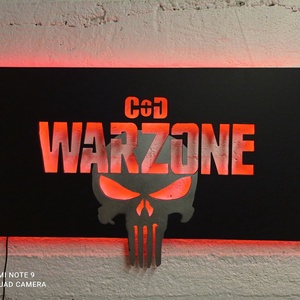 Call of Duty:  Warzone - falikép ledes világítással - otthon & életmód - lámpa - hangulatlámpa - Meska.hu