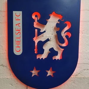 Chelsea - fali dekoráció ledes világítással - otthon & életmód - dekoráció - fali és függő dekoráció - falra akasztható dekor - Meska.hu
