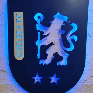 Chelsea - fali dekoráció ledes világítással - otthon & életmód - dekoráció - fali és függő dekoráció - falra akasztható dekor - Meska.hu
