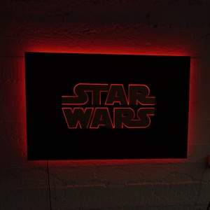 Star Wars világító falikép - otthon & életmód - lámpa - hangulatlámpa - Meska.hu