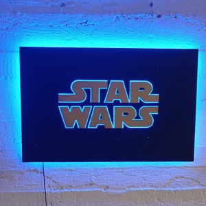 Star Wars világító falikép - otthon & életmód - lámpa - hangulatlámpa - Meska.hu