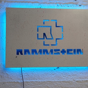 Rammstein  - világító falikép - otthon & életmód - dekoráció - fali és függő dekoráció - falra akasztható dekor - Meska.hu