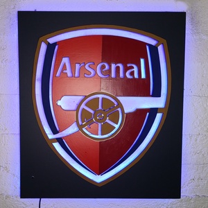 Arsenal - a fociklub rajongója falára, világító falikép - Meska.hu