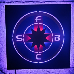 Steaua rajongóknak! - világító falikép  - otthon & életmód - dekoráció - kép & falikép - fából készült kép - Meska.hu