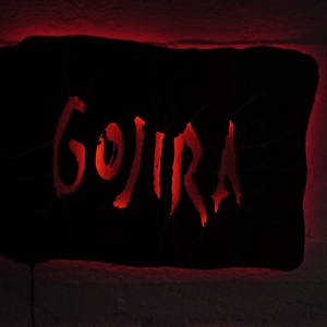 Gojira - rajongóknak készült világító falikép - Meska.hu