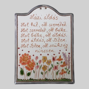 Házi áldás, Otthon & Életmód, Vallás, Házi áldás, Kerámia, MESKA