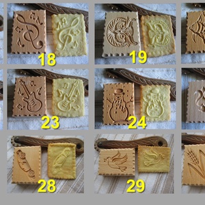 20 db Kekszmintázó sütinyomda sütipecsét kekszpecsét (45 féléből választhat) - otthon & életmód - konyhafelszerelés, tálalás - sütés, főzés - sütikiszúró - Meska.hu