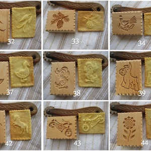 20 db Kekszmintázó sütinyomda sütipecsét kekszpecsét (45 féléből választhat) - otthon & életmód - konyhafelszerelés, tálalás - sütés, főzés - sütikiszúró - Meska.hu