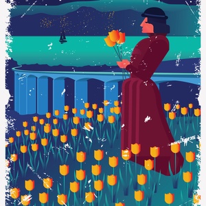 Tulipánmező - Kőröshegy, Balaton, Otthon & Életmód, Dekoráció, Kép & Falikép, Poszter, Fotó, grafika, rajz, illusztráció, MESKA