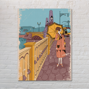 Margit híd - vászonkép - Farkas Benjamin, Művészet, Grafika & Illusztráció, Digitális, Fotó, grafika, rajz, illusztráció, Meska