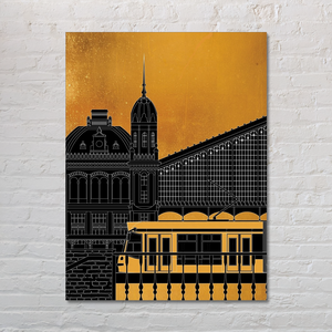 Nyugati pályaudvar - vászonkép - Farkas Benjamin, Művészet, Grafika & Illusztráció, Digitális, Fotó, grafika, rajz, illusztráció, MESKA