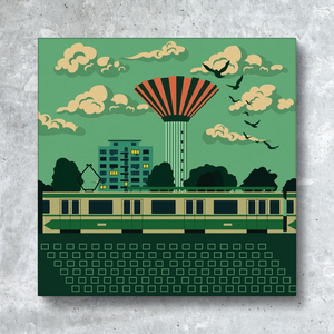 Csepelen a reggel - vászonkép - Farkas Benjamin - otthon & életmód - dekoráció - kép & falikép - vászonkép - Meska.hu