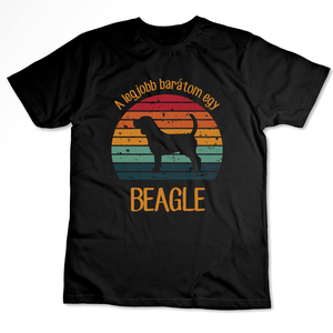 A legjobb barátom egy BEAGLE - retró póló kutyagazdiknak, Ruha & Divat, Női ruha, Póló, felső, Fotó, grafika, rajz, illusztráció, Mindenmás, MESKA