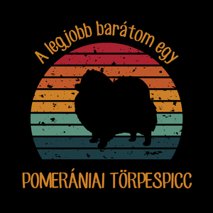 A legjobb barátom egy POMERÁNIAI TÖRPESPICC - retró póló kutyagazdiknak - ruha & divat - női ruha - póló, felső - Meska.hu