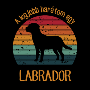 A legjobb barátom egy LABRADOR - retró póló kutyagazdiknak - ruha & divat - női ruha - póló, felső - Meska.hu