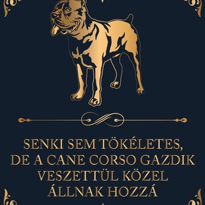 Tökéletes CANE CORSO GAZDIK - vászonkép, Otthon & Lakás, Dekoráció, Kép & Falikép, Vászonkép, Fotó, grafika, rajz, illusztráció, Meska