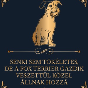 Tökéletes FOX TERRIER GAZDIK - vászonkép, Otthon & Életmód, Dekoráció, Kép & Falikép, Vászonkép, Fotó, grafika, rajz, illusztráció, MESKA