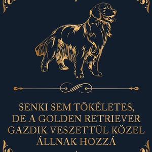 Tökéletes GOLDEN RETRIEVER GAZDIK - vászonkép, Otthon & Életmód, Dekoráció, Kép & Falikép, Vászonkép, Fotó, grafika, rajz, illusztráció, MESKA