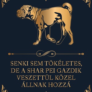 Tökéletes SHAR PEI GAZDIK - vászonkép, Otthon & Életmód, Dekoráció, Kép & Falikép, Vászonkép, Fotó, grafika, rajz, illusztráció, MESKA