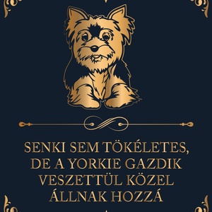 Tökéletes YORKIE GAZDIK - vászonkép, Otthon & Életmód, Dekoráció, Kép & Falikép, Vászonkép, Fotó, grafika, rajz, illusztráció, MESKA