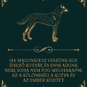 Kutyahűség - kutyás vászonkép idézettel, Otthon & Életmód, Dekoráció, Kép & Falikép, Vászonkép, Fotó, grafika, rajz, illusztráció, MESKA