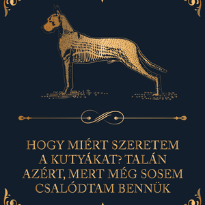 A kutyákban sosem csalódtam - kutyás vászonkép idézettel - otthon & lakás - dekoráció - kép & falikép - vászonkép - Meska.hu