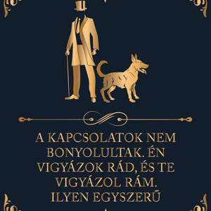 Vigyázunk egymásra - kutyás vászonkép idézettel, Otthon & Életmód, Dekoráció, Kép & Falikép, Vászonkép, Fotó, grafika, rajz, illusztráció, MESKA