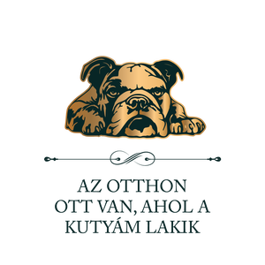 ANGOL BULLDOG - Az otthon ott van, ahol a kutyám lakik - póló - ruha & divat - női ruha - póló, felső - Meska.hu