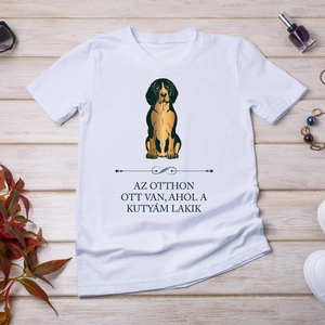 BEAGLE - Az otthon ott van, ahol a kutyám lakik - póló, Ruha & Divat, Női ruha, Póló, felső, Fotó, grafika, rajz, illusztráció, Mindenmás, MESKA