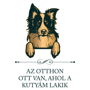 BORDER COLLIE - Az otthon ott van, ahol a kutyám lakik - póló - ruha & divat - női ruha - póló, felső - Meska.hu