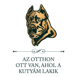 CANE CORSO - Az otthon ott van, ahol a kutyám lakik - póló - ruha & divat - női ruha - póló, felső - Meska.hu