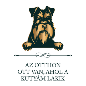 SCHNAUZER - Az otthon ott van, ahol a kutyám lakik - póló - ruha & divat - női ruha - póló, felső - Meska.hu