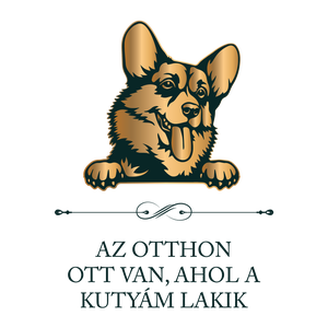 WELSH CORGI - Az otthon ott van, ahol a kutyám lakik - póló - ruha & divat - női ruha - póló, felső - Meska.hu