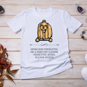 Tökéletes SHIH-TZU GAZDIK - póló, Ruha & Divat, Női ruha, Póló, felső, Fotó, grafika, rajz, illusztráció, Mindenmás, MESKA