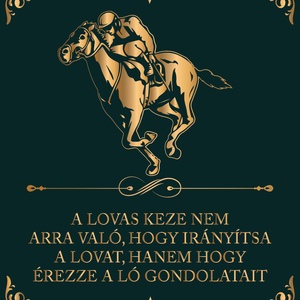 A lovas keze -lovas vászonkép idézettel, Otthon & Életmód, Dekoráció, Kép & Falikép, Vászonkép, Fotó, grafika, rajz, illusztráció, MESKA