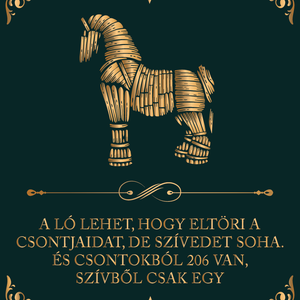 ...A szívedet soha - lovas vászonkép idézettel - otthon & életmód - dekoráció - kép & falikép - vászonkép - Meska.hu