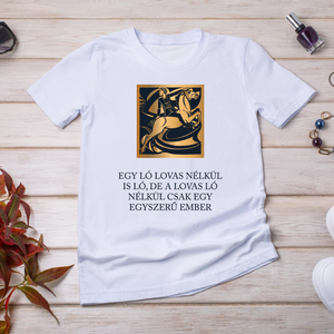 Egy ló lovas nélkül - póló lovasoknak, Ruha & Divat, Női ruha, Póló, felső, Fotó, grafika, rajz, illusztráció, Mindenmás, MESKA