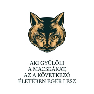 Aki gyűlöli a macskákat... - macskás póló idézettel - ruha & divat - női ruha - póló, felső - Meska.hu