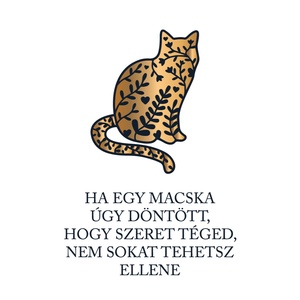 Macskadöntés... - macskás póló idézettel - ruha & divat - női ruha - póló, felső - Meska.hu