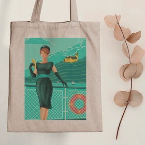 Tihany - vászontáska - Farkas Benjamin, Táska & Tok, Bevásárlás & Shopper táska, Shopper, textiltáska, szatyor, Fotó, grafika, rajz, illusztráció, Mindenmás, MESKA