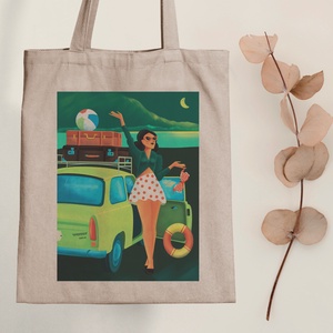 Trabatontos - vászontáska - Farkas Benjamin, Táska & Tok, Bevásárlás & Shopper táska, Shopper, textiltáska, szatyor, Fotó, grafika, rajz, illusztráció, Mindenmás, MESKA