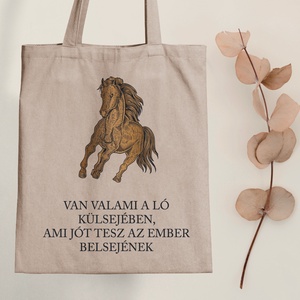 A lovak külseje - vászontáska - Farkas Benjamin, Táska & Tok, Bevásárlás & Shopper táska, Shopper, textiltáska, szatyor, Fotó, grafika, rajz, illusztráció, Mindenmás, MESKA