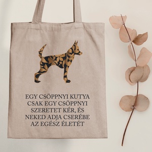 Egy csöppnyi kutya - vászontáska - Farkas Benjamin, Táska & Tok, Bevásárlás & Shopper táska, Shopper, textiltáska, szatyor, Fotó, grafika, rajz, illusztráció, Mindenmás, MESKA