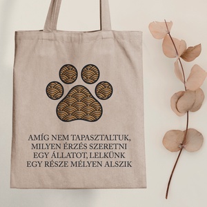 Állatot szeretni - vászontáska - Farkas Benjamin, Táska & Tok, Bevásárlás & Shopper táska, Shopper, textiltáska, szatyor, Fotó, grafika, rajz, illusztráció, Mindenmás, MESKA