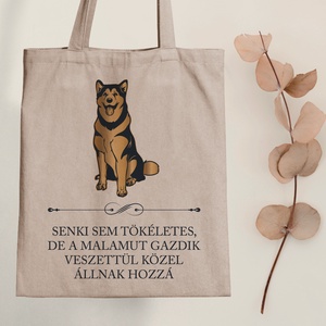 Tökéletes ALASZKAI MALAMUT gazdik - vászontáska - Farkas Benjamin, Táska & Tok, Bevásárlás & Shopper táska, Shopper, textiltáska, szatyor, Fotó, grafika, rajz, illusztráció, Mindenmás, MESKA