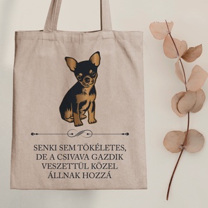 Tökéletes CSIVAVA gazdik - vászontáska - Farkas Benjamin, Táska & Tok, Bevásárlás & Shopper táska, Shopper, textiltáska, szatyor, Fotó, grafika, rajz, illusztráció, Mindenmás, MESKA